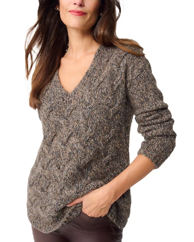 Cozy cardigan sweaters for women J.McLaughlin Lenore Alpaca & Wool-Blend Sweater