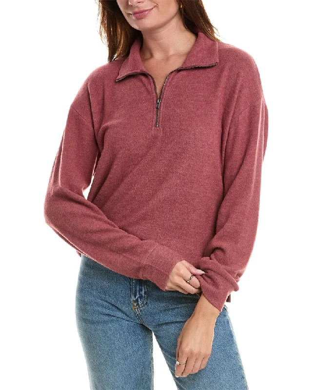 Classic wool knit sweaters Socialite Evie 1/4-Zip Pullover