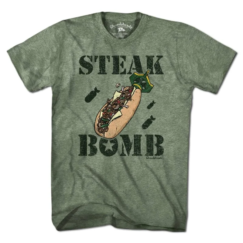 Women’s creative cotton T-shirts Steak Bomb T-Shirt