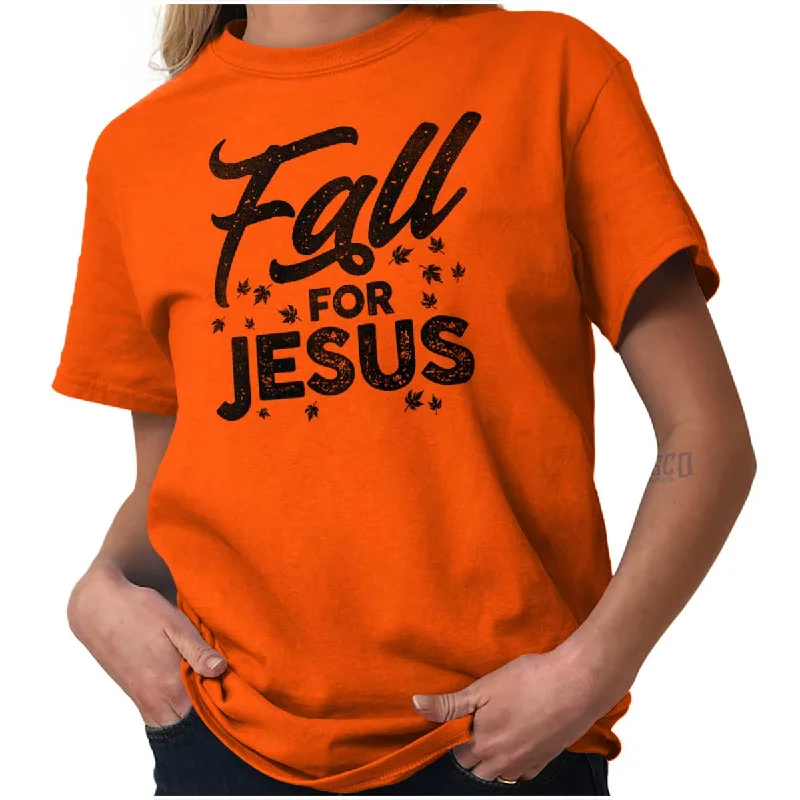 Women’s bold slogan T-Shirts Fall for Jesus T Shirt