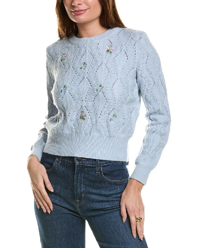 Knitted sweater cardigans Anna Kay Flores Cashmere-Blend Sweater