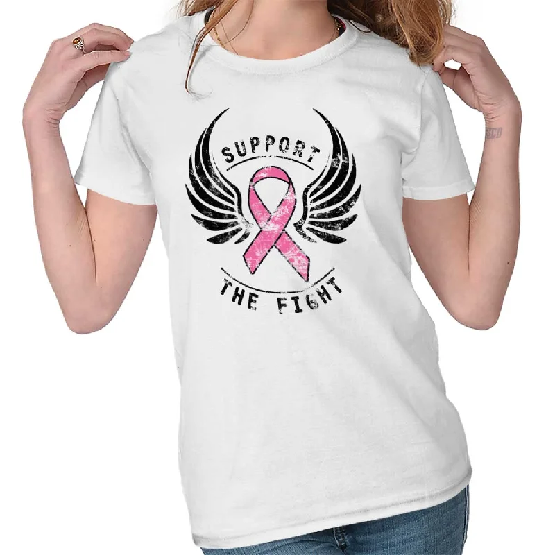 Women’s custom design T-Shirts Breast Cancer Awareness Ladies T Shirt