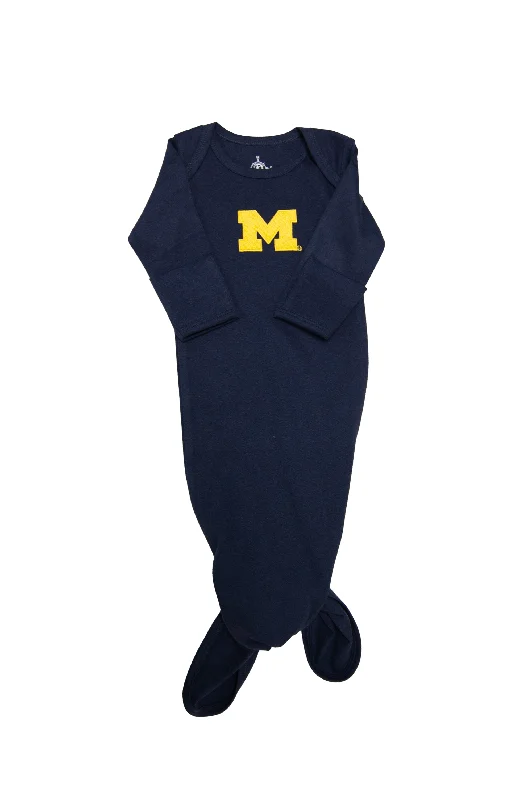 Boho style dresses Top Unisex University of Michigan Knotted Gown