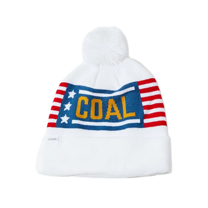 Best women's short dresses Top Coal Downhill Pom Beanie - White