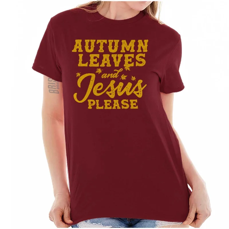 Women’s trendy designs T-Shirts Jesus Please T Shirt