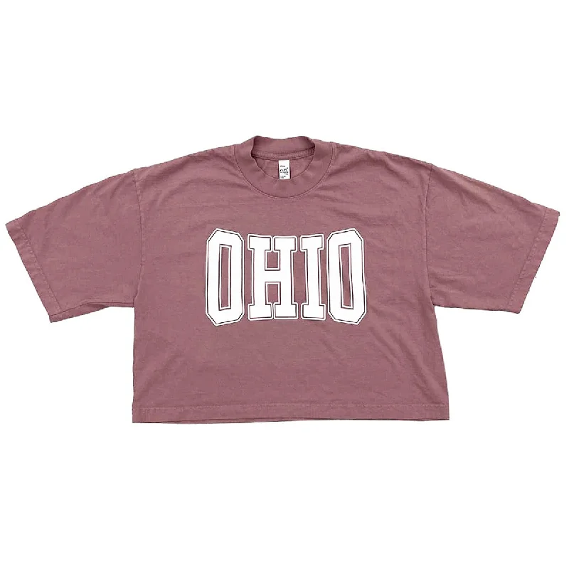 Women’s soft jersey T-Shirts Ohio Cropped Shirt