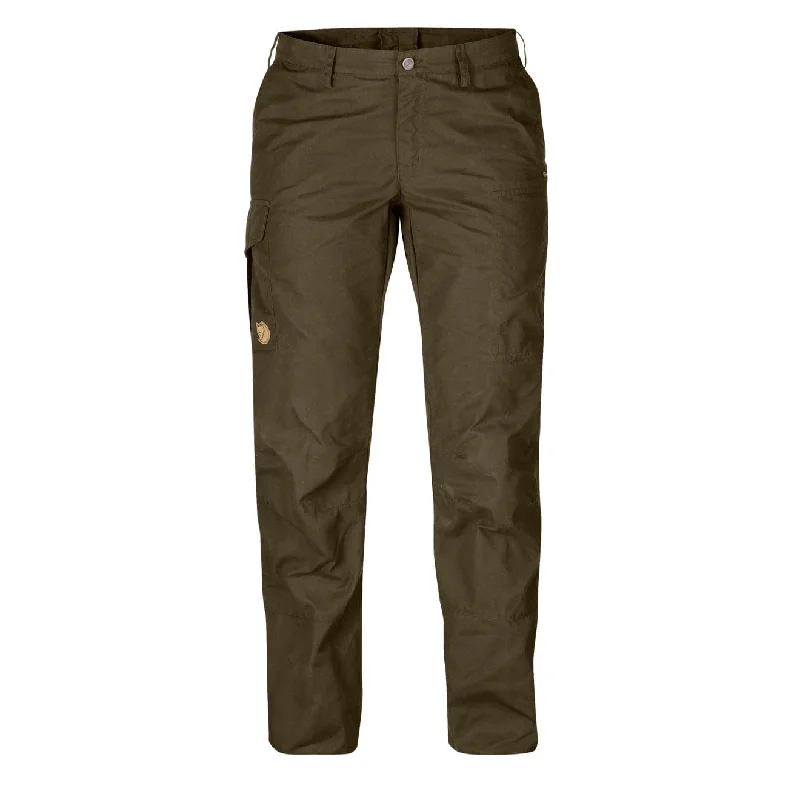 Booty-lifting leggings for women Fjallraven Womens Karla Pro Trousers Curved Dark Olive