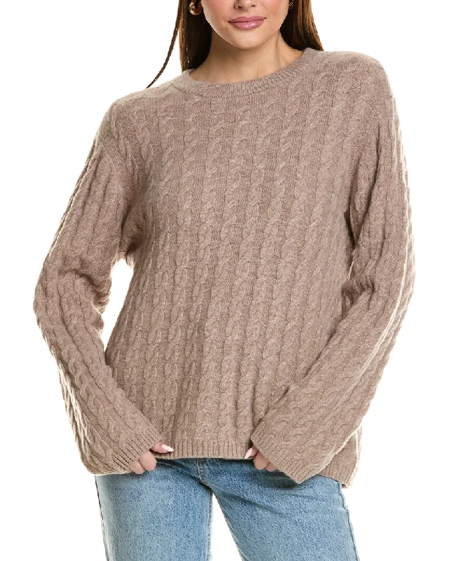 Trendy casual sweaters Design History Cable Cashmere Sweater