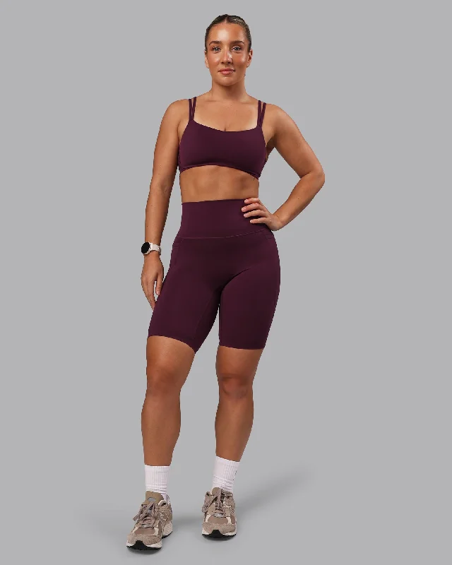 Leggings for workout Elixir Bike Shorts With Pockets - Cherry Lacquer