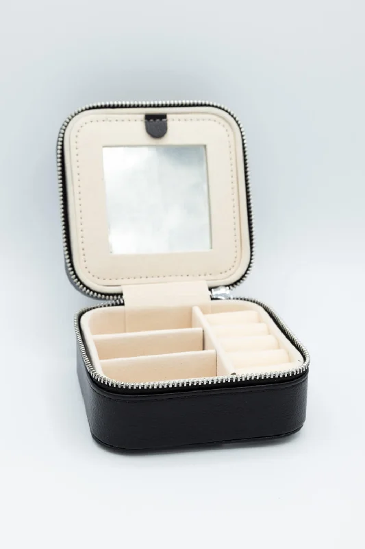 Plus size dresses for women Top Simply Southern Small Jewelry Box Case in Black | 0224-BAG-LTHR-JWLCASE-BLACK