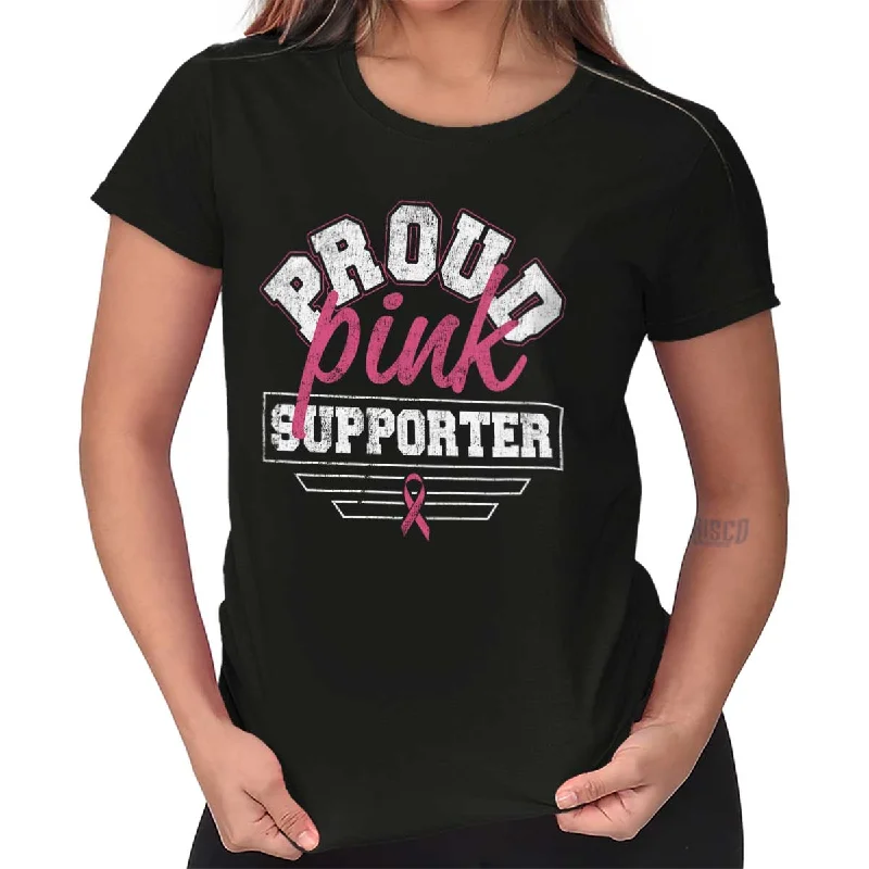 Women’s holiday graphic T-Shirts Breast Cancer Awareness Ladies T Shirt