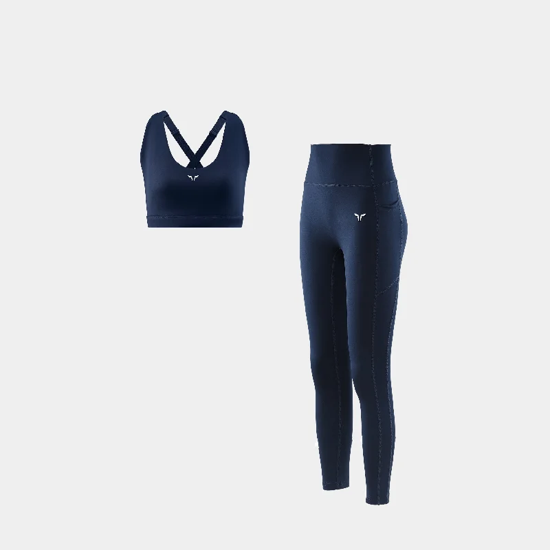 Leggings for maternity Flow Fusion Kit - Navy