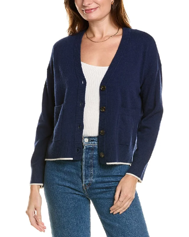 Soft textured sweaters Design History V-Neck Cashmere Cardigan