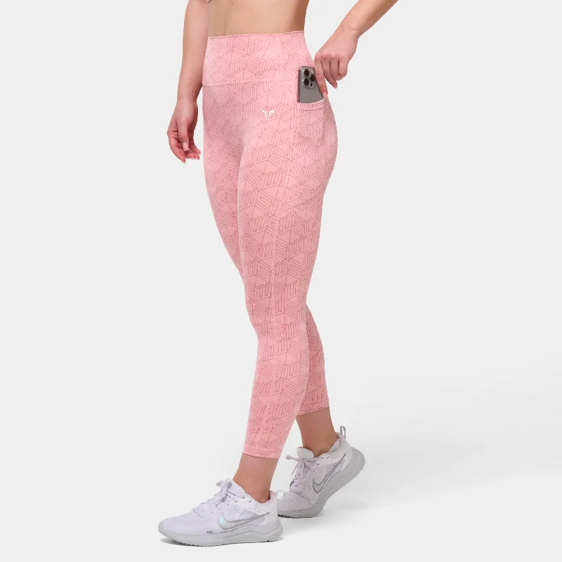 Gym leggings for women Monogram 24" Leggings - Mauvelous Print