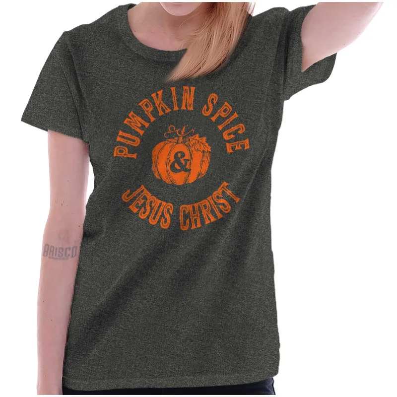 Women’s cool slogan T-Shirts PSL and Jesus Lover Ladies T Shirt