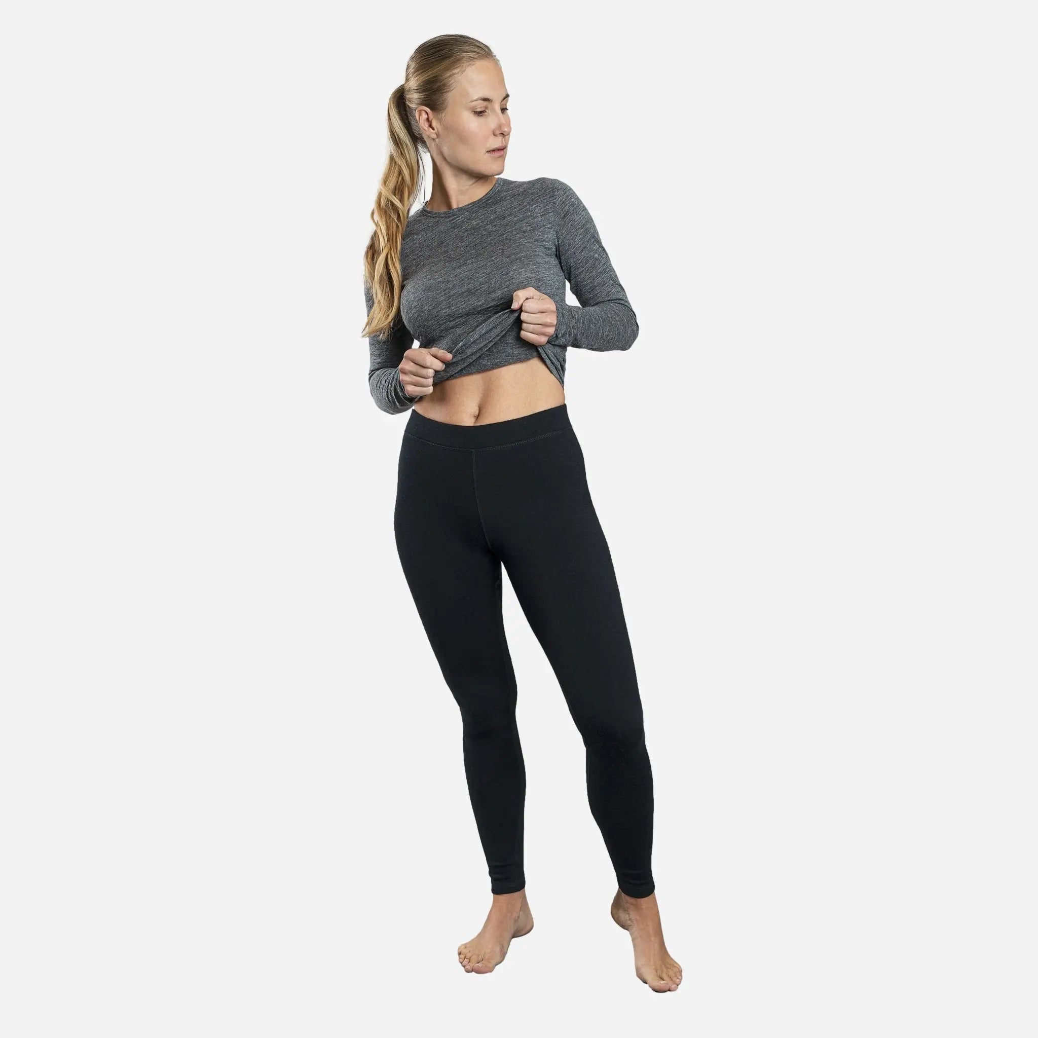 Fitness leggings for active wear Women's Alpaca Wool Leggings: 300 Lightweight