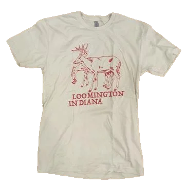 Women’s bold logo T-Shirts Bloomington Indiana Deer T-shirt