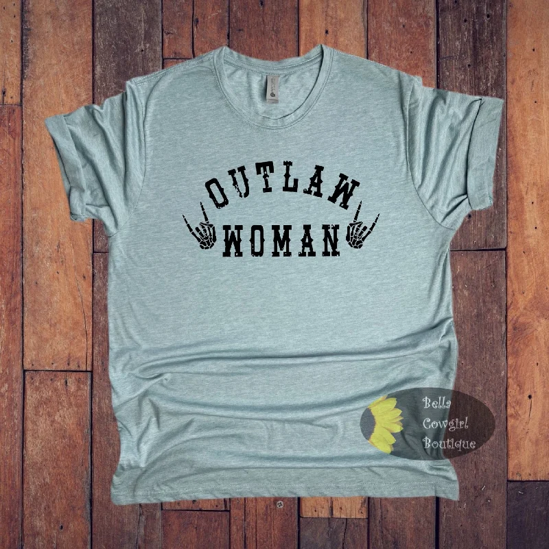 Women’s holiday T-Shirts Outlaw Woman Western T-Shirt