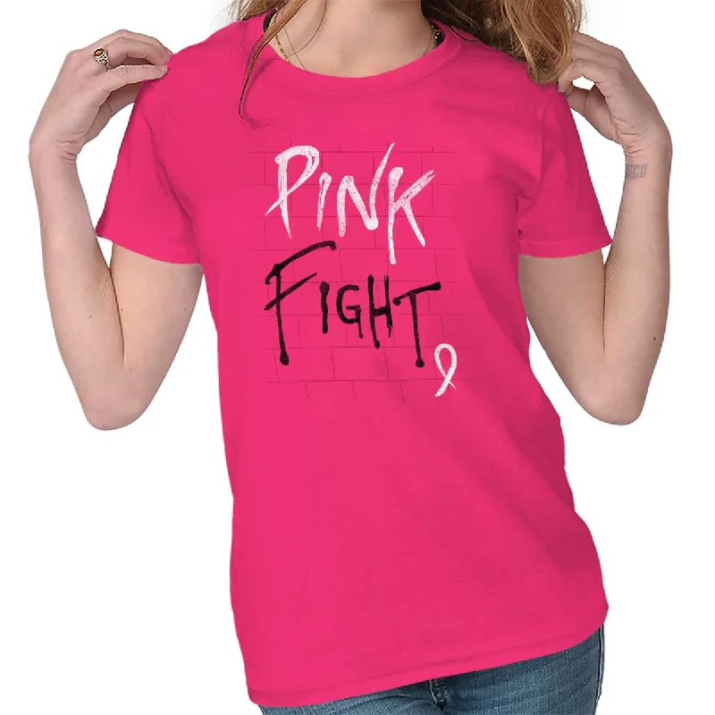 Affordable women’s T-Shirts BCA Pink Fight Ladies T Shirt