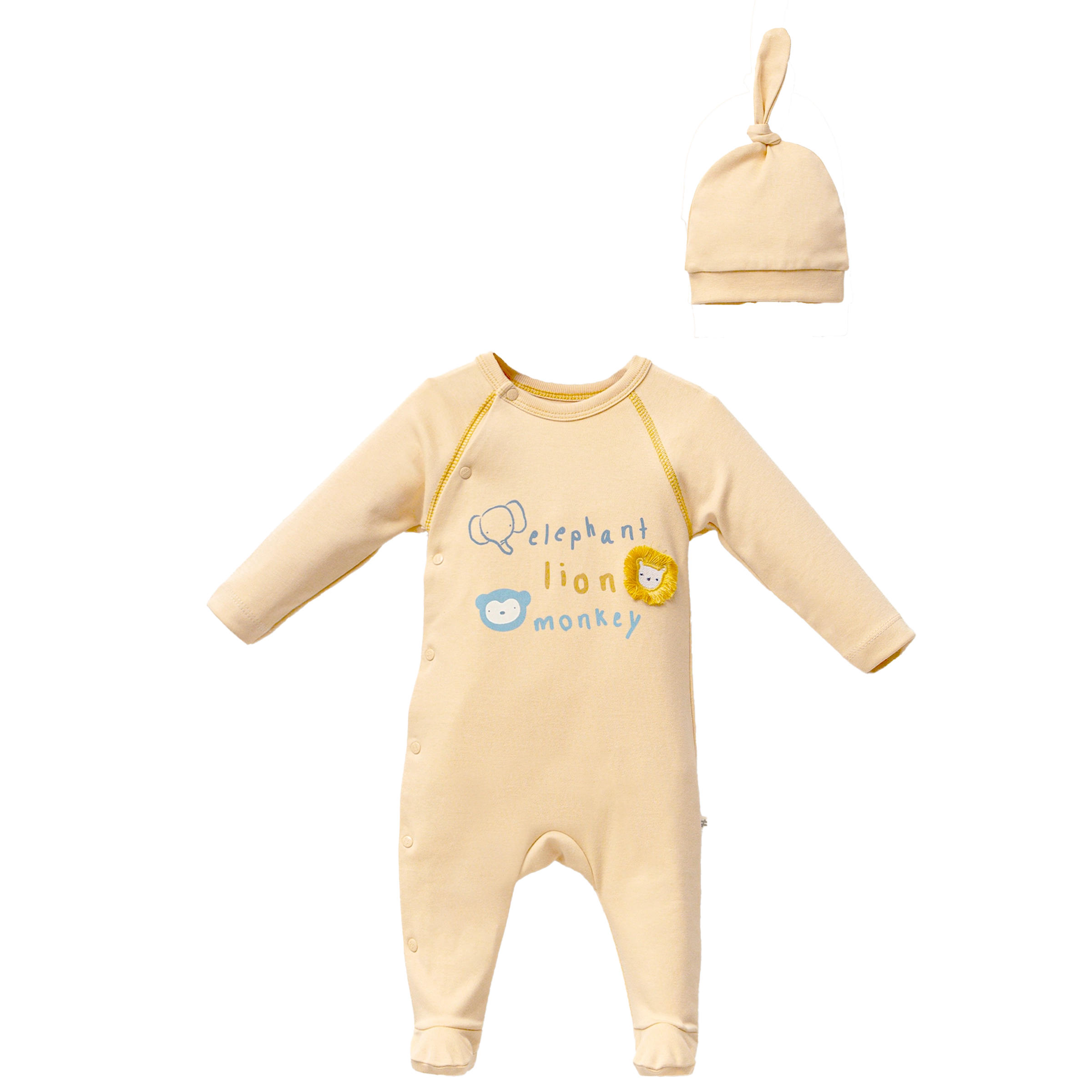 Cocktail dresses for all occasions Top Yellow Animal Graphic Babygrow & Hat