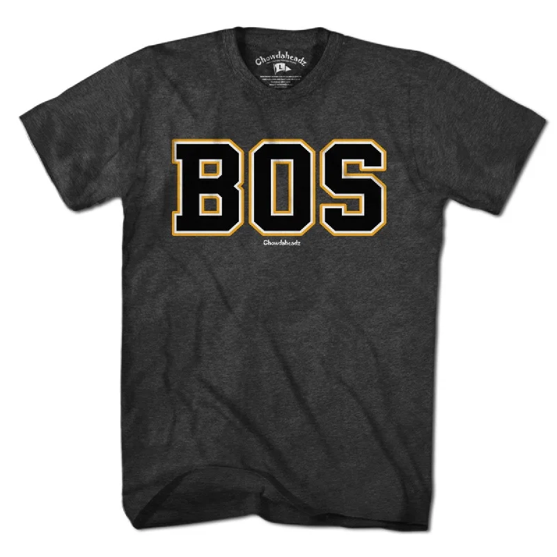 Women’s custom casual shirts BOS Black & Gold Team T-Shirt