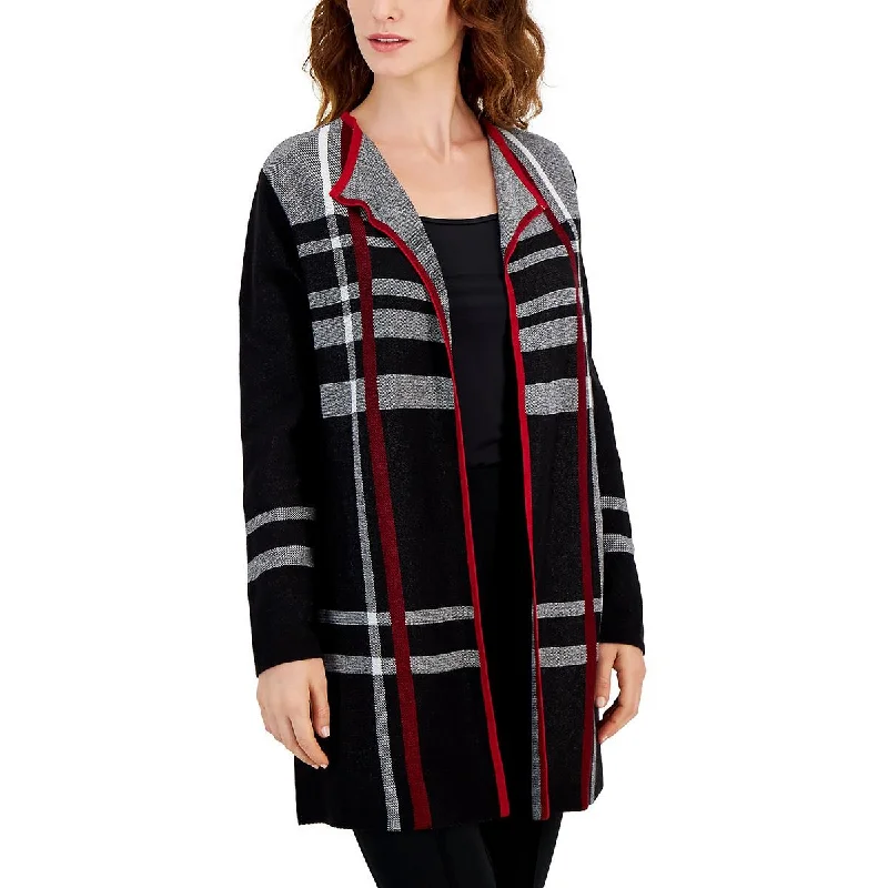 Women’s wool blend sweaters Womens Striped Open Front Cardigan Sweater