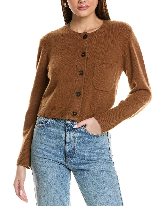 Soft, comfy wool sweaters Design History Patch Pocket Cashmere Cardigan