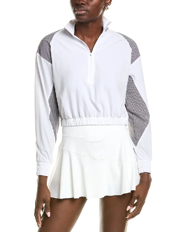 Versatile women’s sweaters K-Swiss Crop 1/4 Zip-Pullover