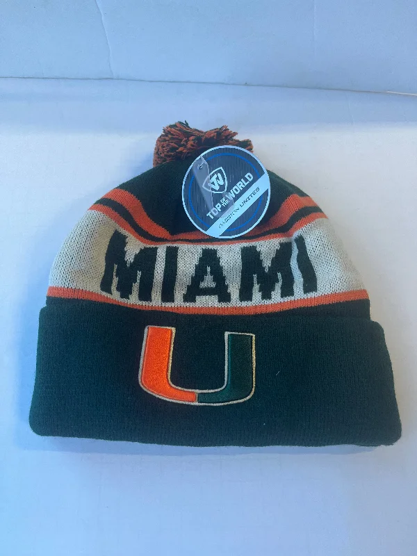 Knit dresses for women Top Miami Hurricanes Top of the World One Size Fits Most Winter Hat