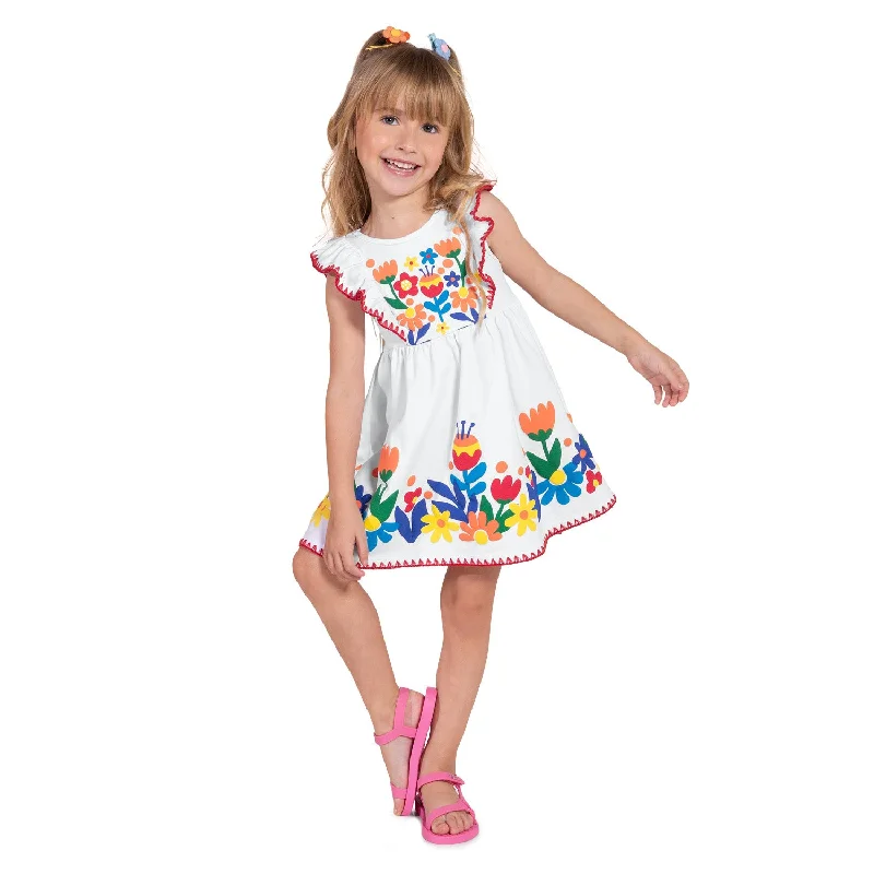 Luxe dresses for women Top Girls Sleeveless Flower Dress