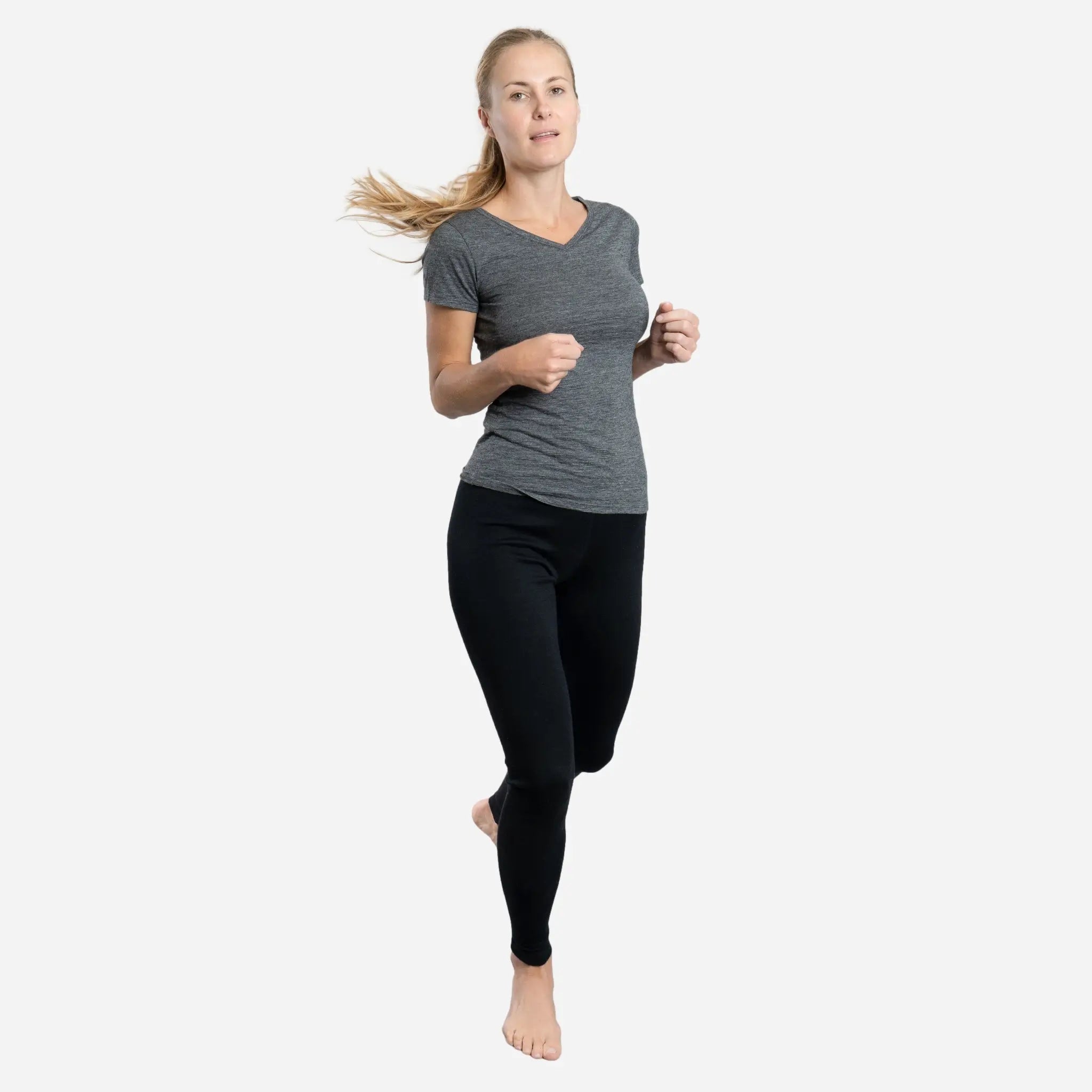 Fashionable workout leggings for women Women's Alpaca Wool Leggings: 420 Midweight