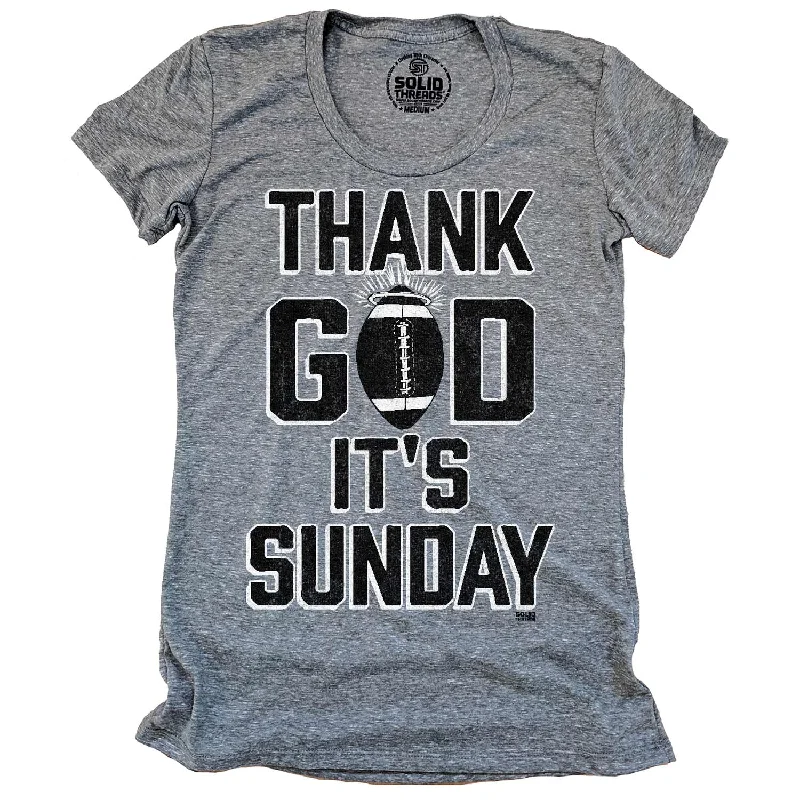 Women’s happy T-Shirts Women's Thank God It's Sunday T-shirt