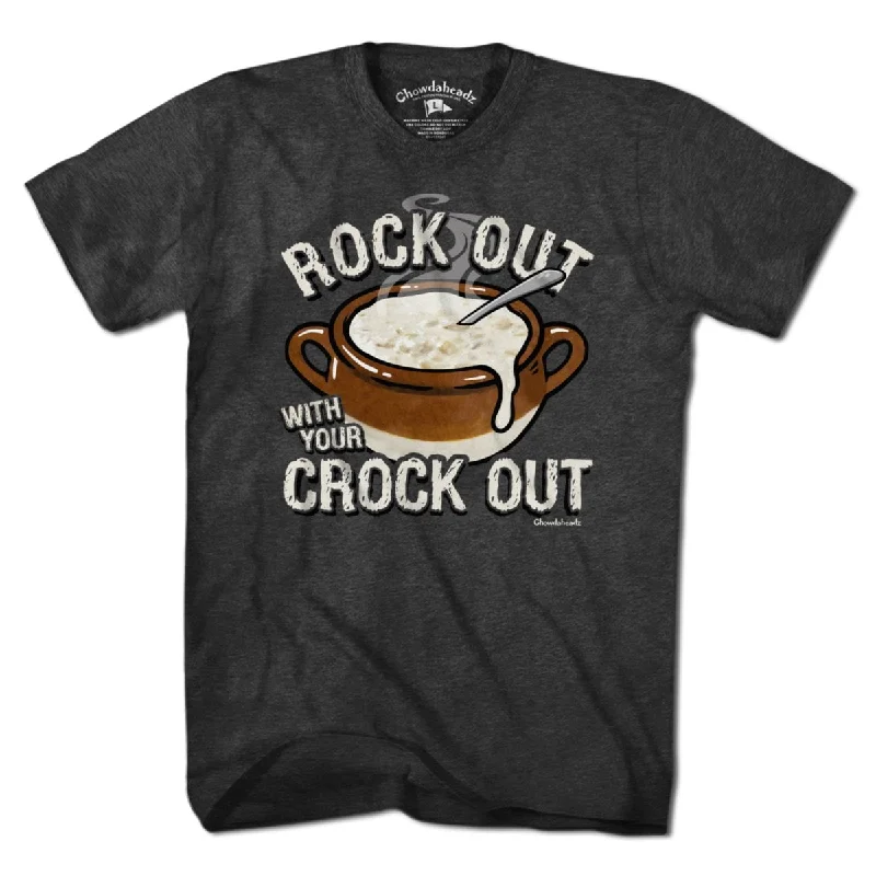 Women’s quirky design T-shirts Rock Out With Your Crock Out T-Shirt