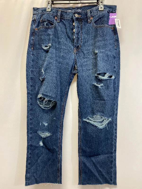 loose fit denim pants women Jeans Straight By Old Navy  Size: 12