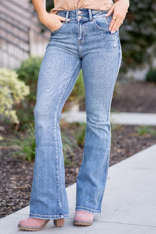 custom jeans women Trina High Rise Flare Jeans