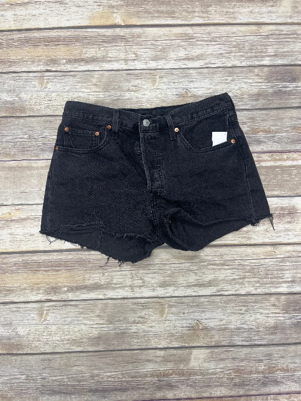 chic, lightweight women’s shorts Black Denim Shorts Levis, Size 12