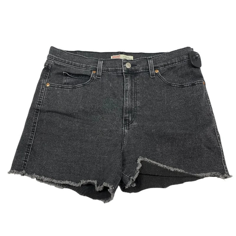 trendy beach shorts women Black Denim Shorts Levis, Size 12