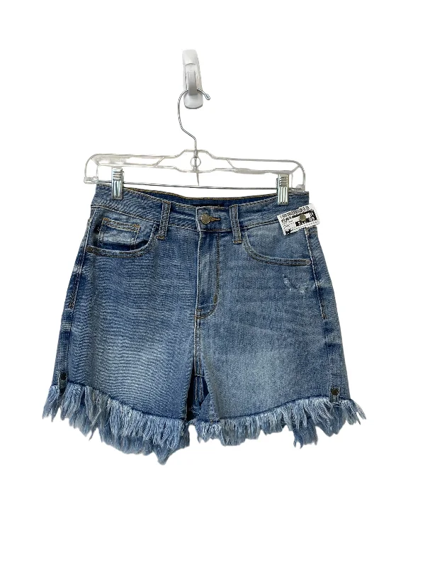 bold print shorts women Blue Denim Shorts Judy Blue, Size M