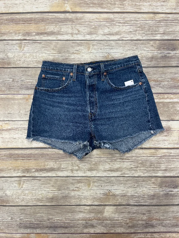 practical denim shorts women Blue Denim Shorts Levis, Size 10