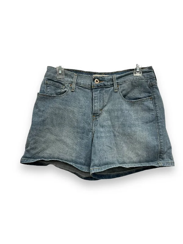 high-waisted workout shorts women Blue Denim Shorts Levis, Size 6