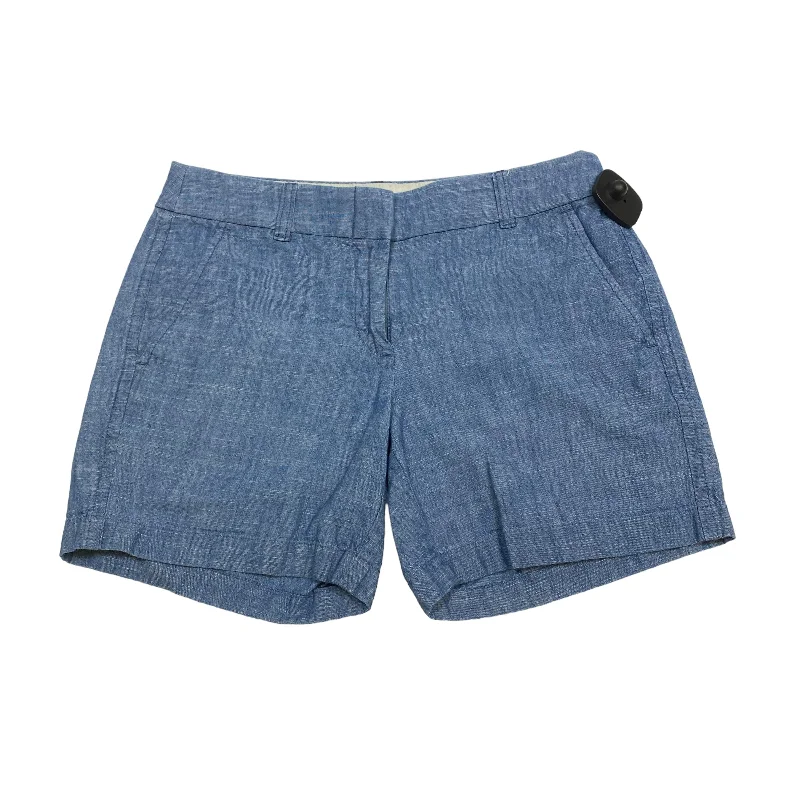 cotton blend shorts women Blue Shorts J. Crew, Size 0