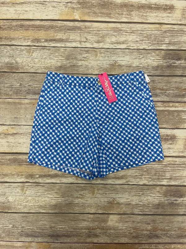 comfortable cotton high-waisted shorts Blue & White Shorts Lilly Pulitzer, Size 10