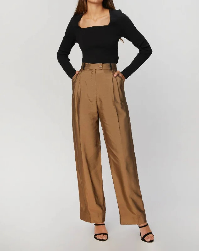 summer casual pants for women Chet Pants In Mocha