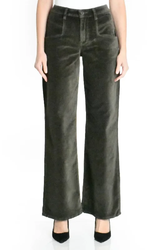 soft stretch pants for women Defazio Pant In Deep Sage