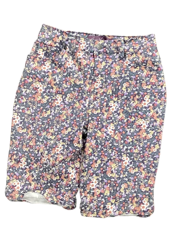 tropical women’s shorts Floral Print Shorts Gloria Vanderbilt, Size 4petite