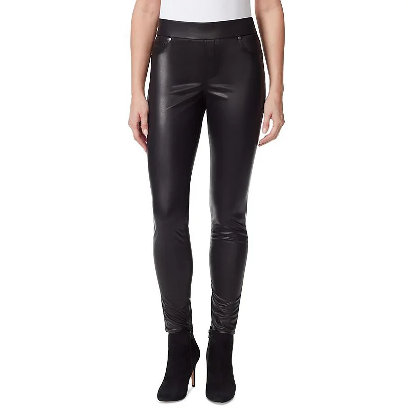 chic dressy pants for women Gloria Vanderbilt Womens Avery Faux Leather Slim Skinny Pants