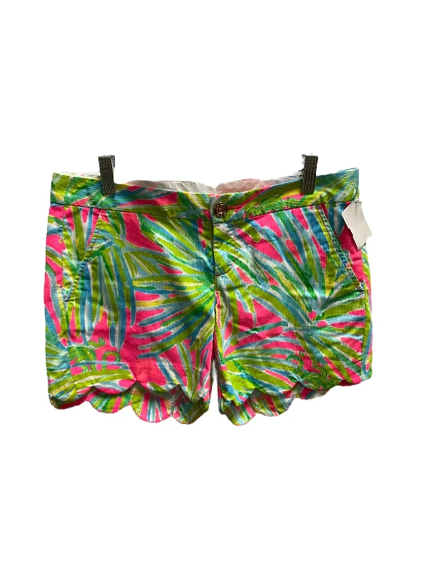 high-waisted running shorts women Green & Pink Shorts Lilly Pulitzer, Size 0