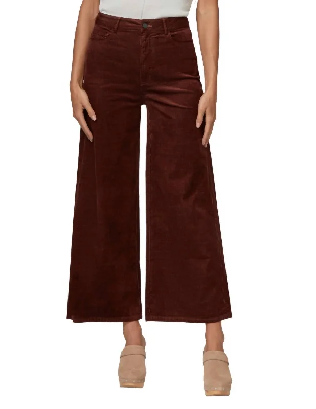 stylish office-ready pants Harper Ankle Pant In Rosewood