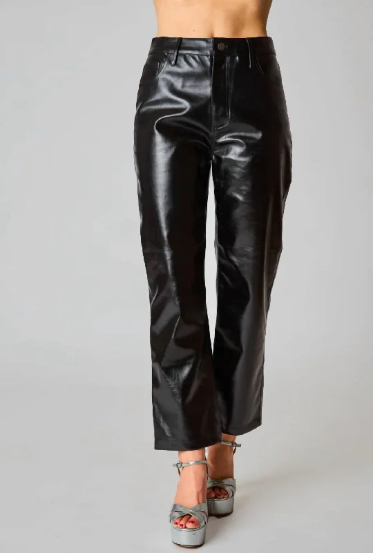 elegant pants for work High-Rise Pants In Black