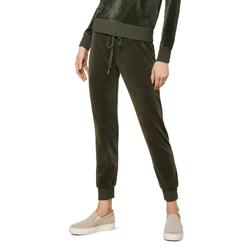 women's loose pants Juicy Couture Womens Velvet Mid-Rise Jogger Pants